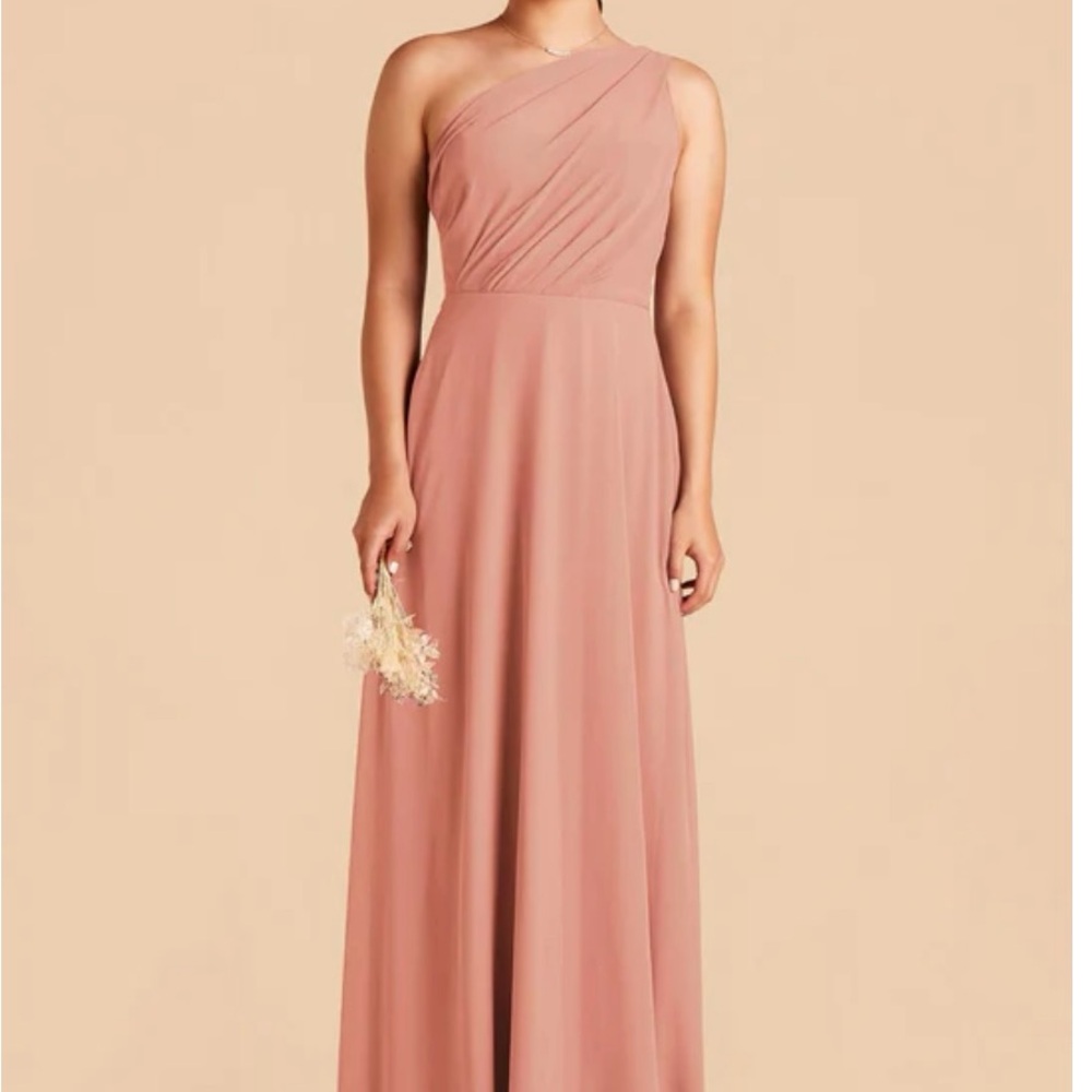 BIRDY GREY Elegant One-Shoulder Pink Dress